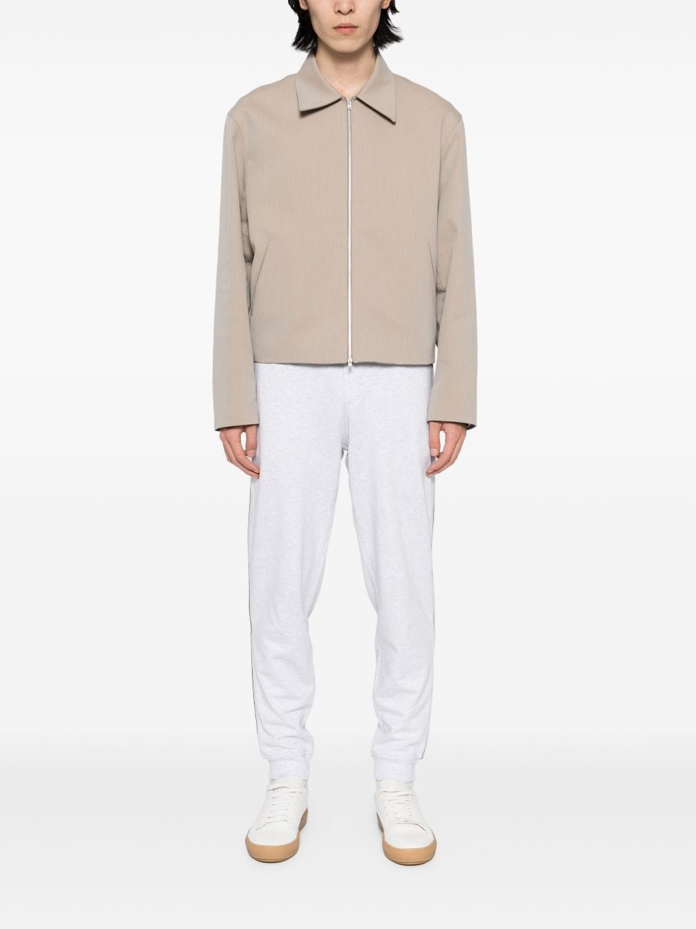 ribbed track pants - 2