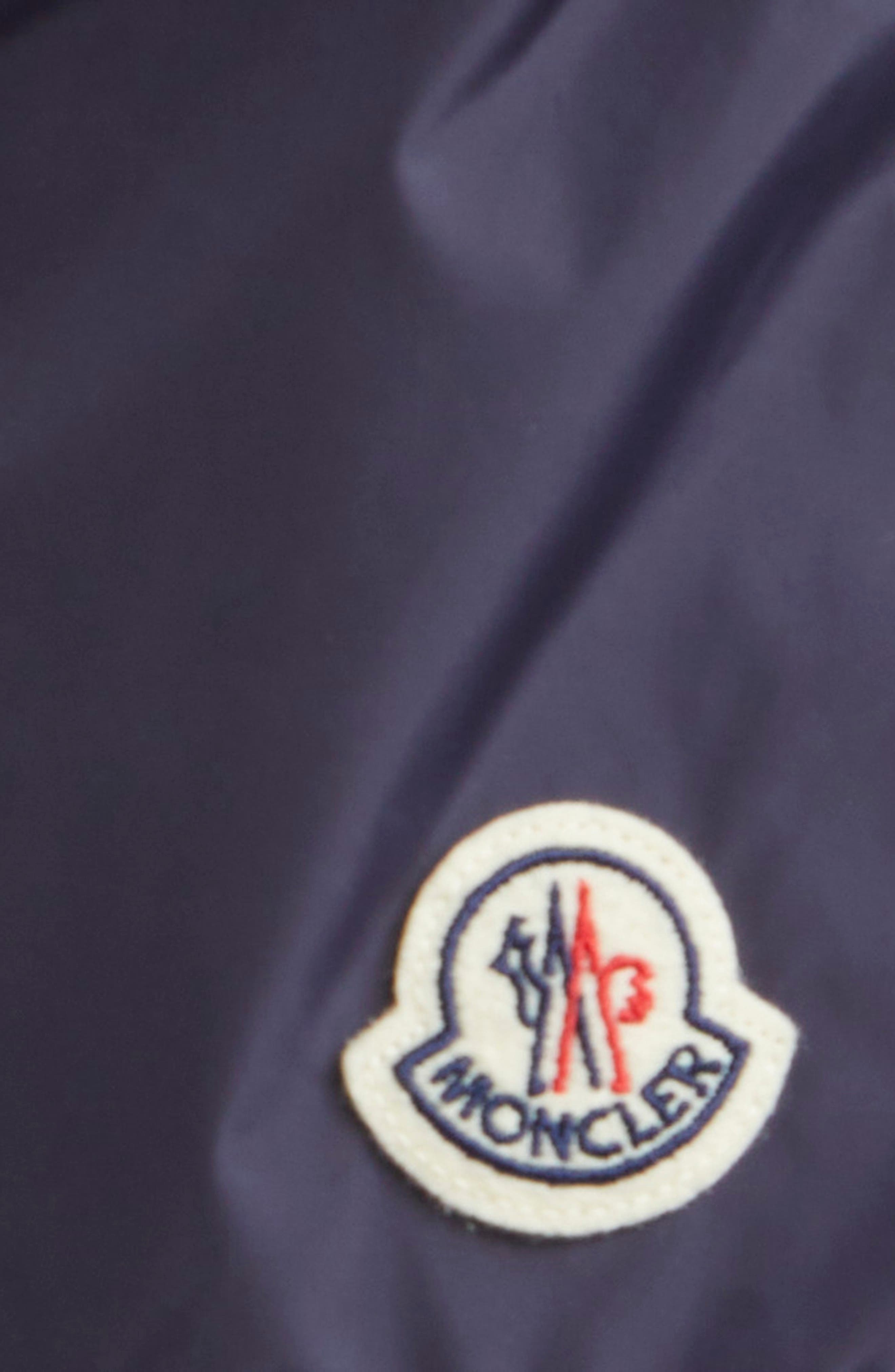 Moncler Logo Patch Swim Trunks in Inkling at Nordstrom - 5