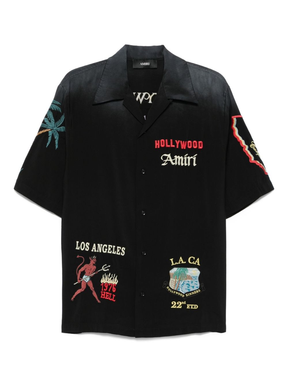 EMBROIDERED-DETAILS SHORT-SLEEVE SHIRT - 1