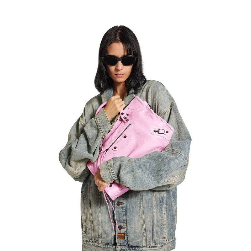 BALENCIAGA Women's Le City Bag Medium in Bubbly Pink outlook