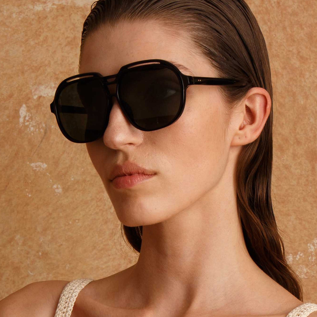 RAPHAEL AVIATOR SUNGLASSES IN BLACK - 2