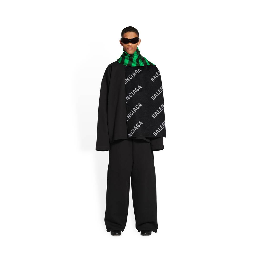 Men's 50/50 Scarf in Black - 5