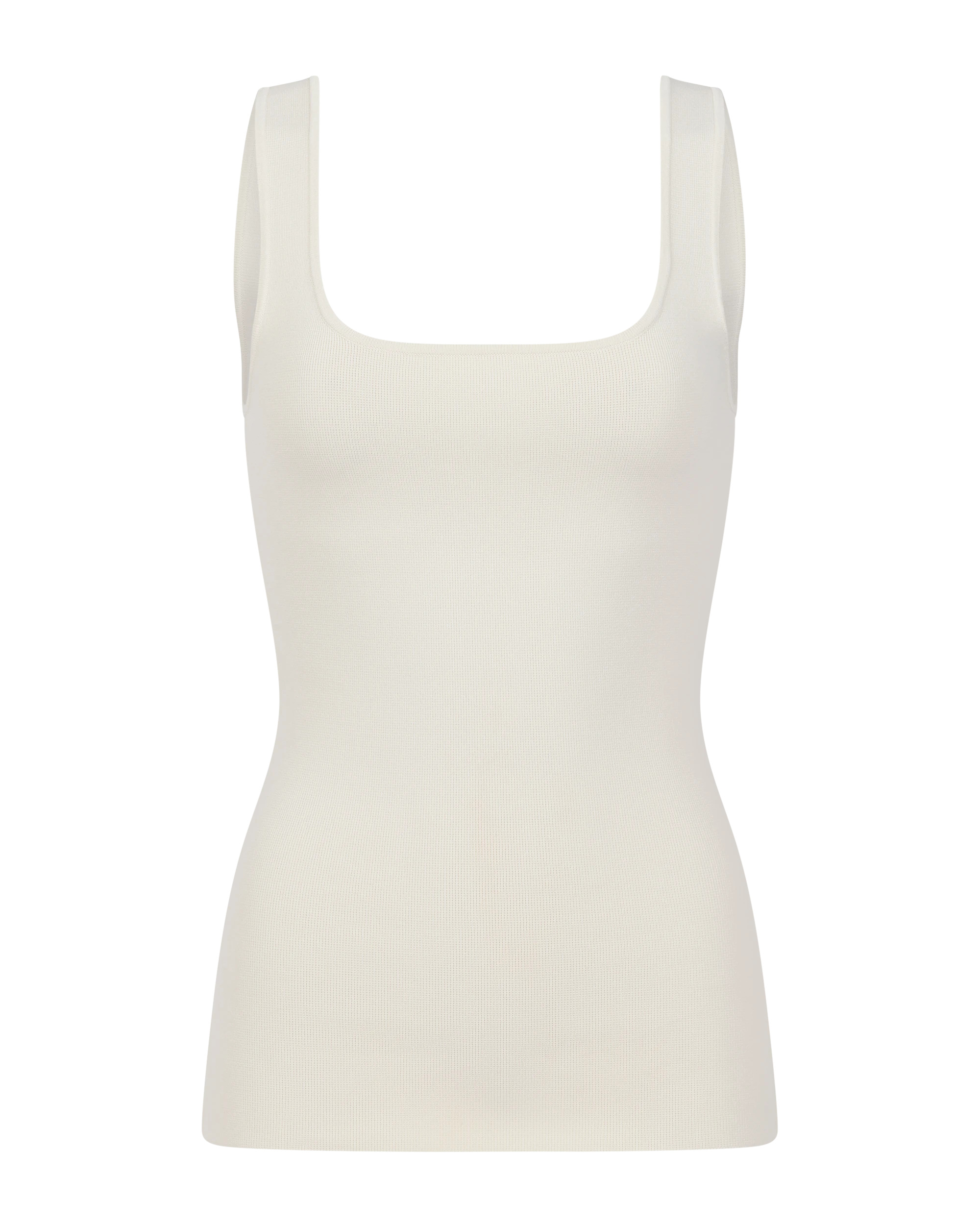 SQUARED NECK TOP OFF WHITE - 4