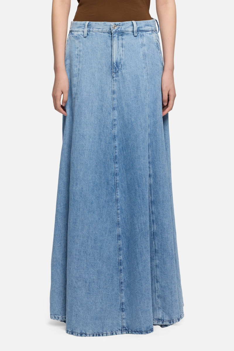 DRAMA SKIRT in Indigo Linen Iris 3