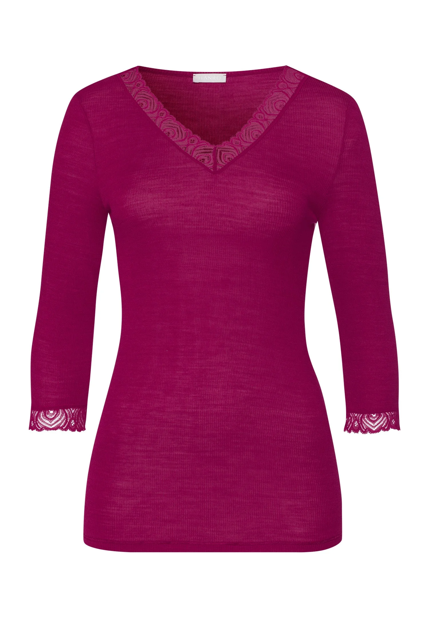 Woolen Lace Lace Trim Wool And Silk Top - 1
