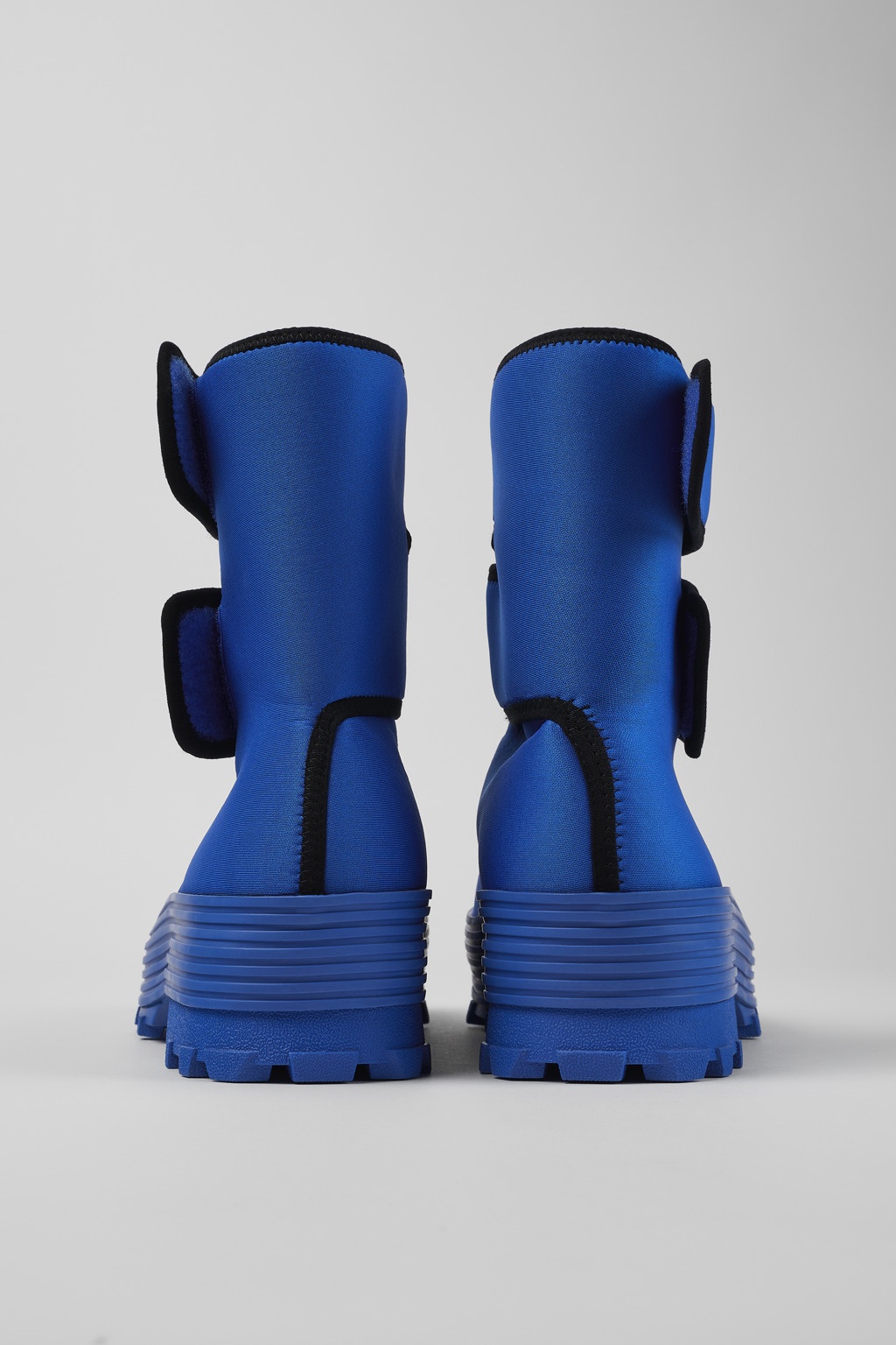 Blue Textile Medium Boot - 3