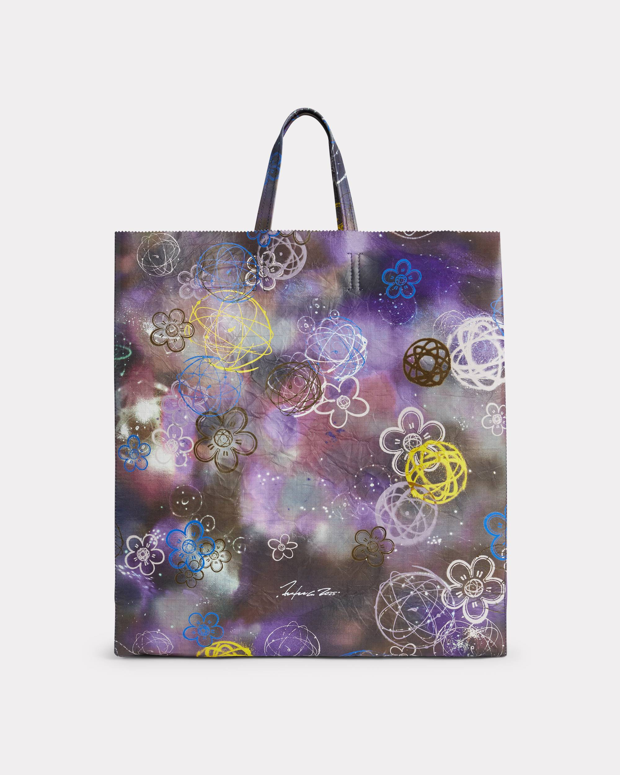 'Kenzo x Futura 2000' large tote bag 'Kenzo Paper' in leather - 2