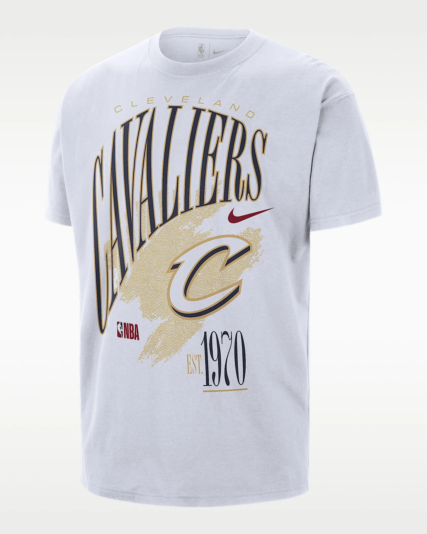 Cleveland Cavaliers Hardwood Classics Vintage Men's Short-Sleeve Ringer T-Shirt - 1