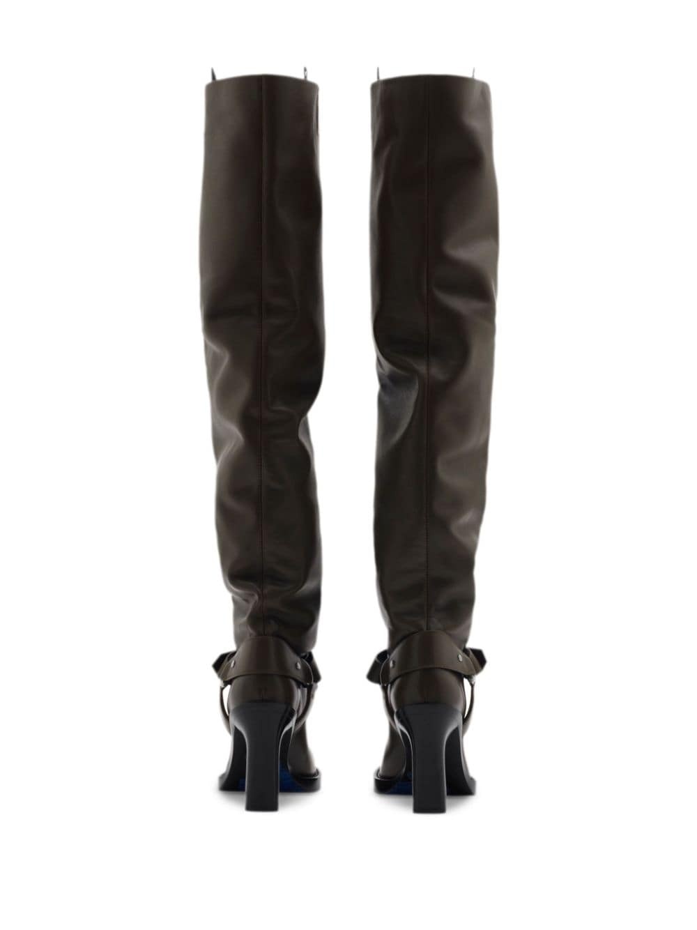 85mm over-the-knee leather boots - 3
