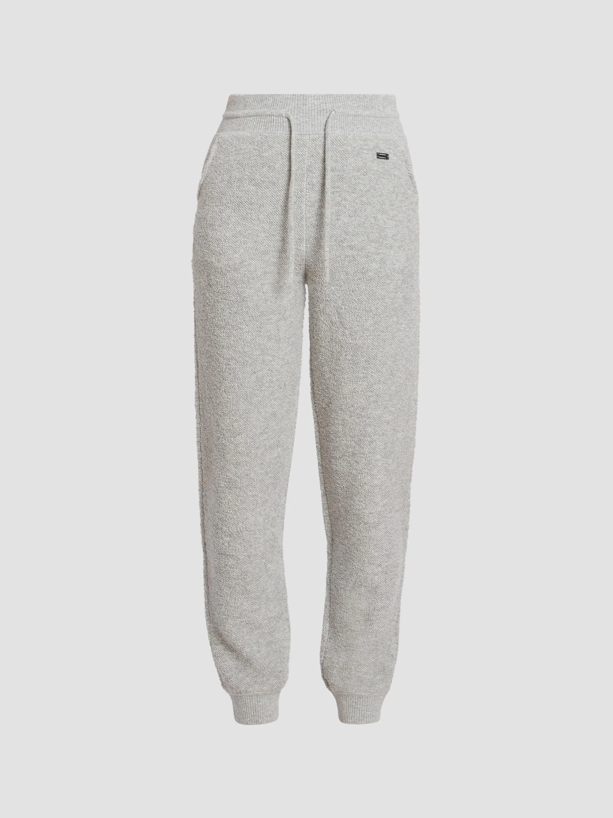 Women's Wool-Blend Joggers - Light Grey Marl - 1