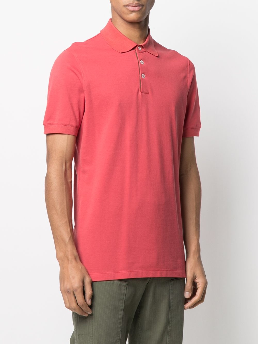 coral polo shirt - 3