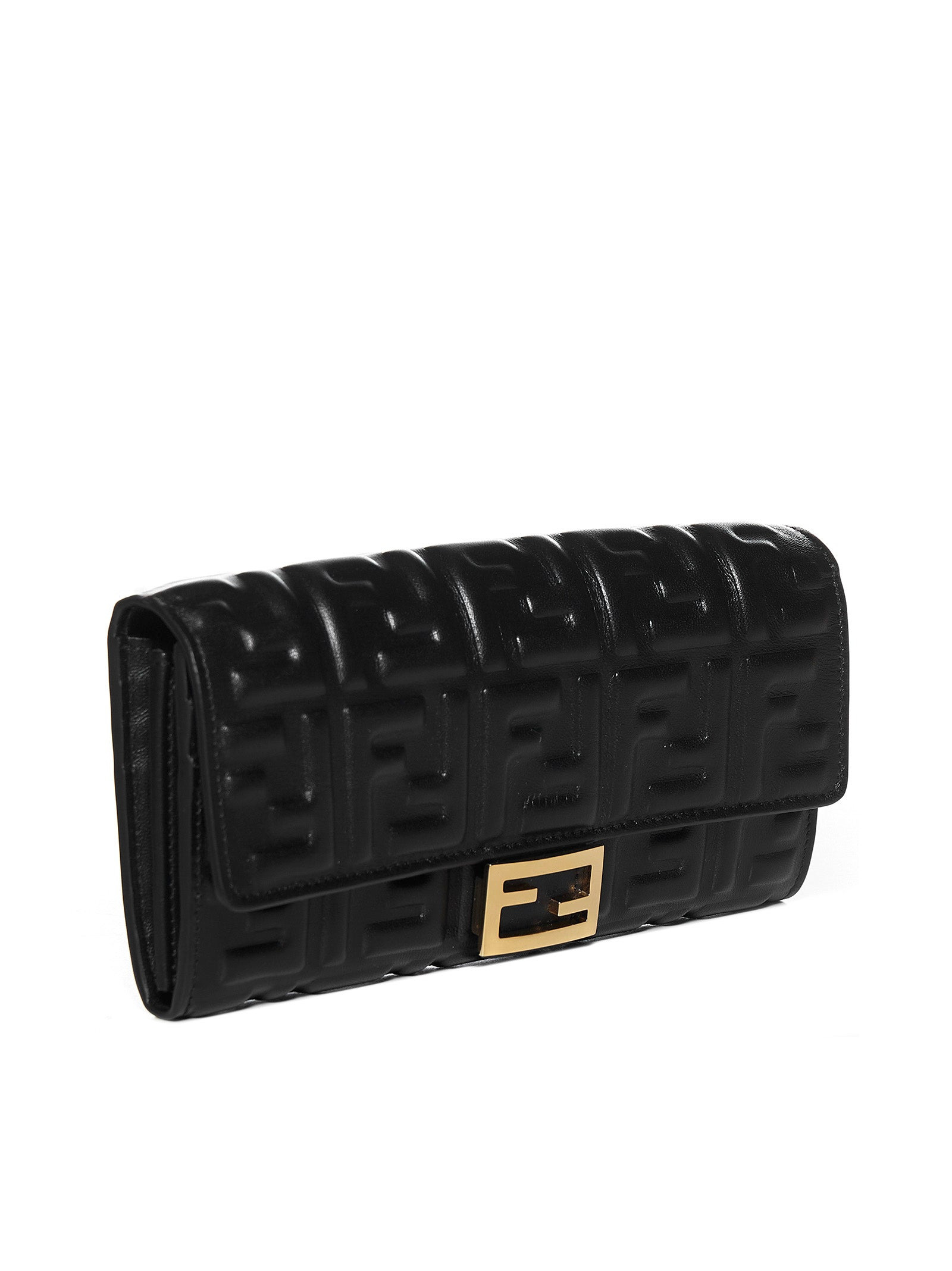 Fendi Women Ff Wallet In Black Nappa Leather - 2