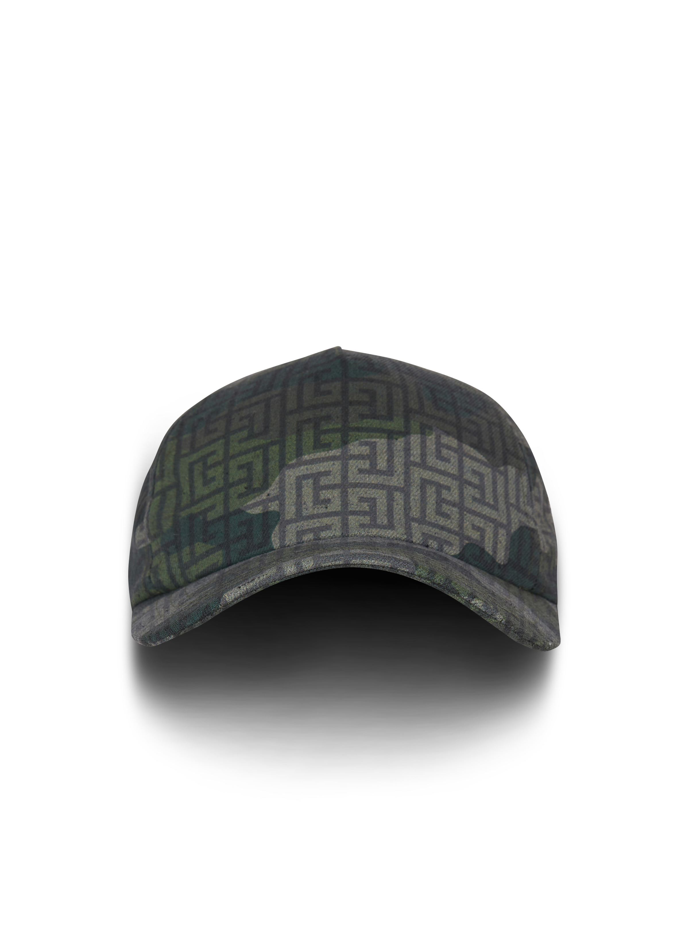 Monogrammed camouflage print baseball cap - 1