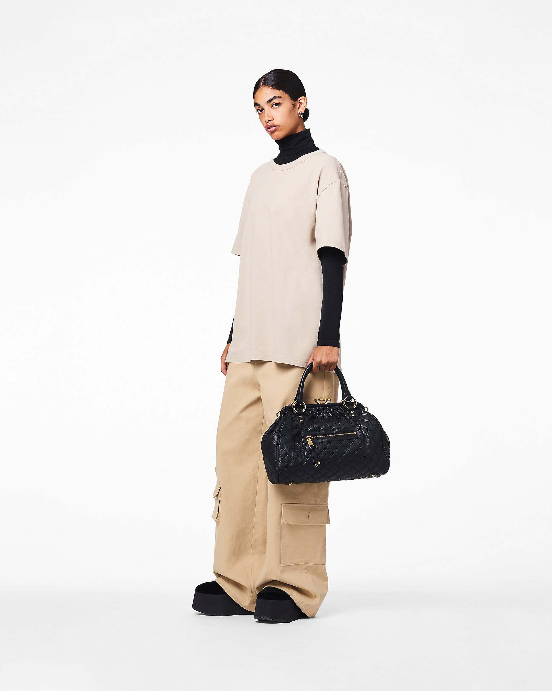RE-EDITION QUILTED LEATHER STAM BAG - 6