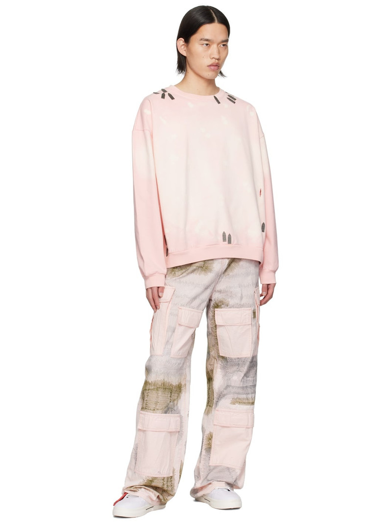 WHO DECIDES WAR Pink Hardware Sweatshirt outlook