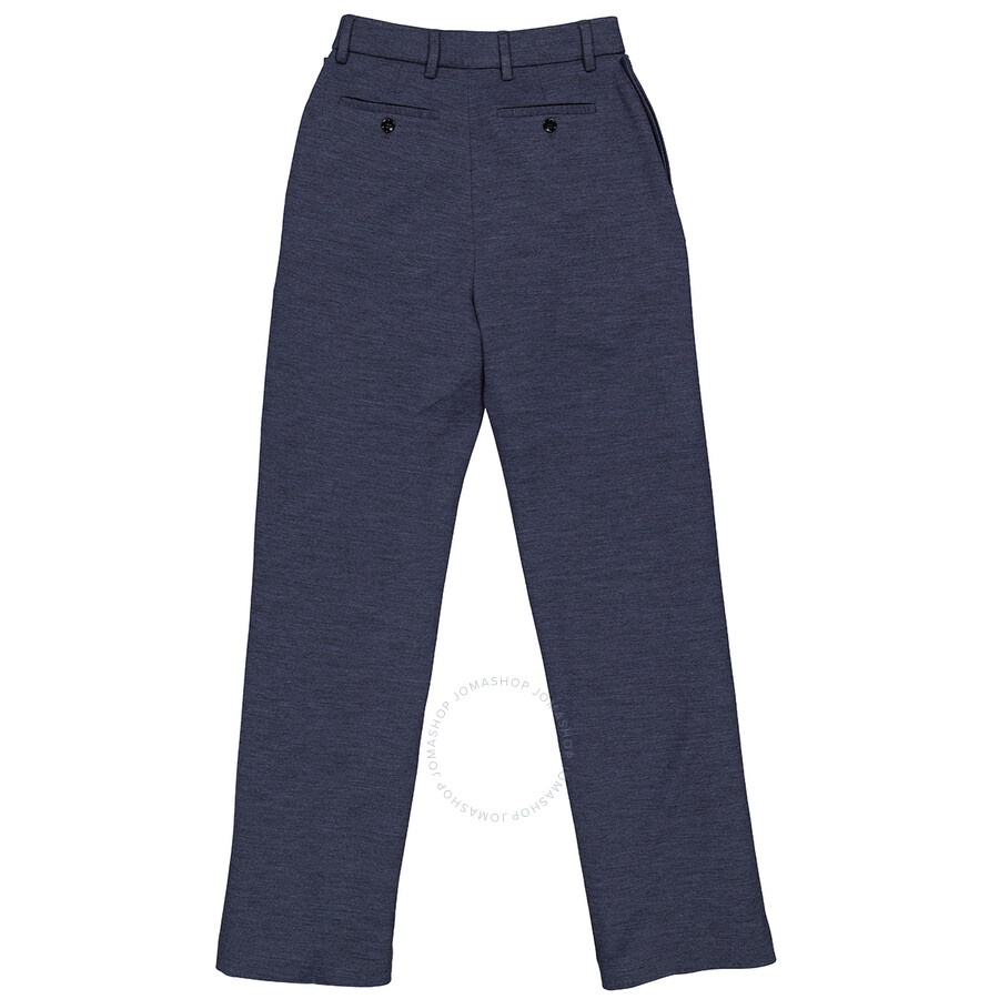 Burberry Dark Carbon Pocket Detail Technical Wool Tailored Trousers - 2