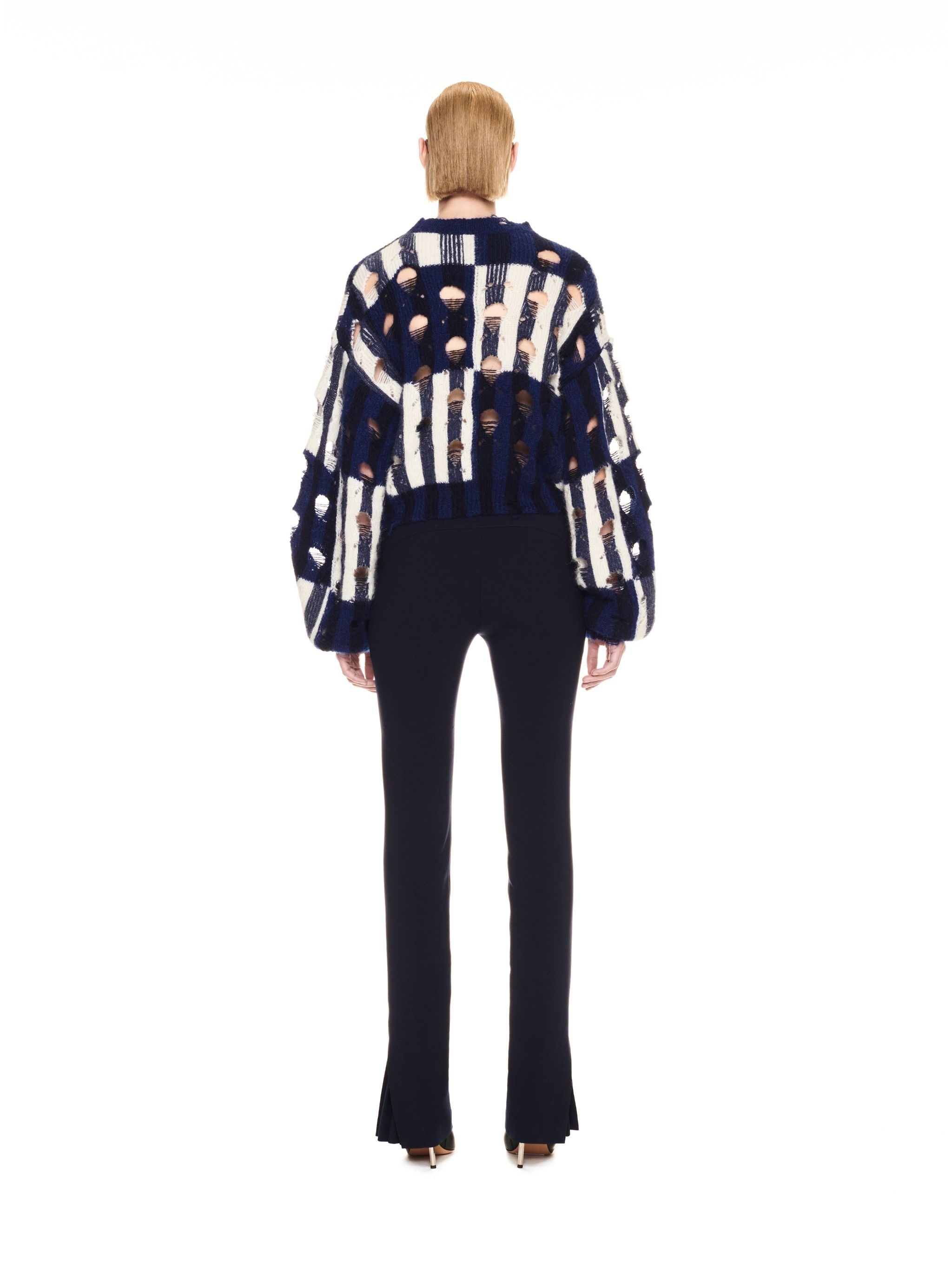 Shibori Distressed Crewneck - 4