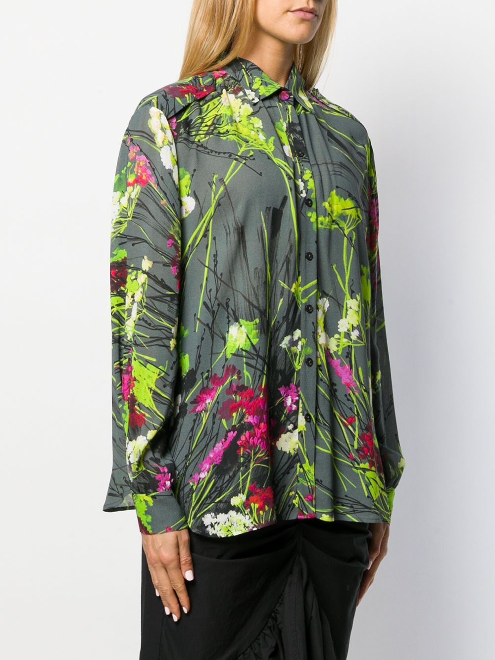floral print shirt - 3