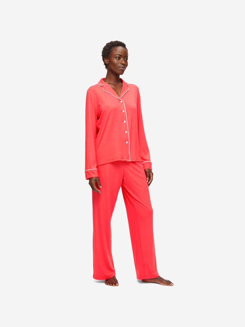 Women's Pyjamas Lara 2 Micro Modal Stretch Pink - 3
