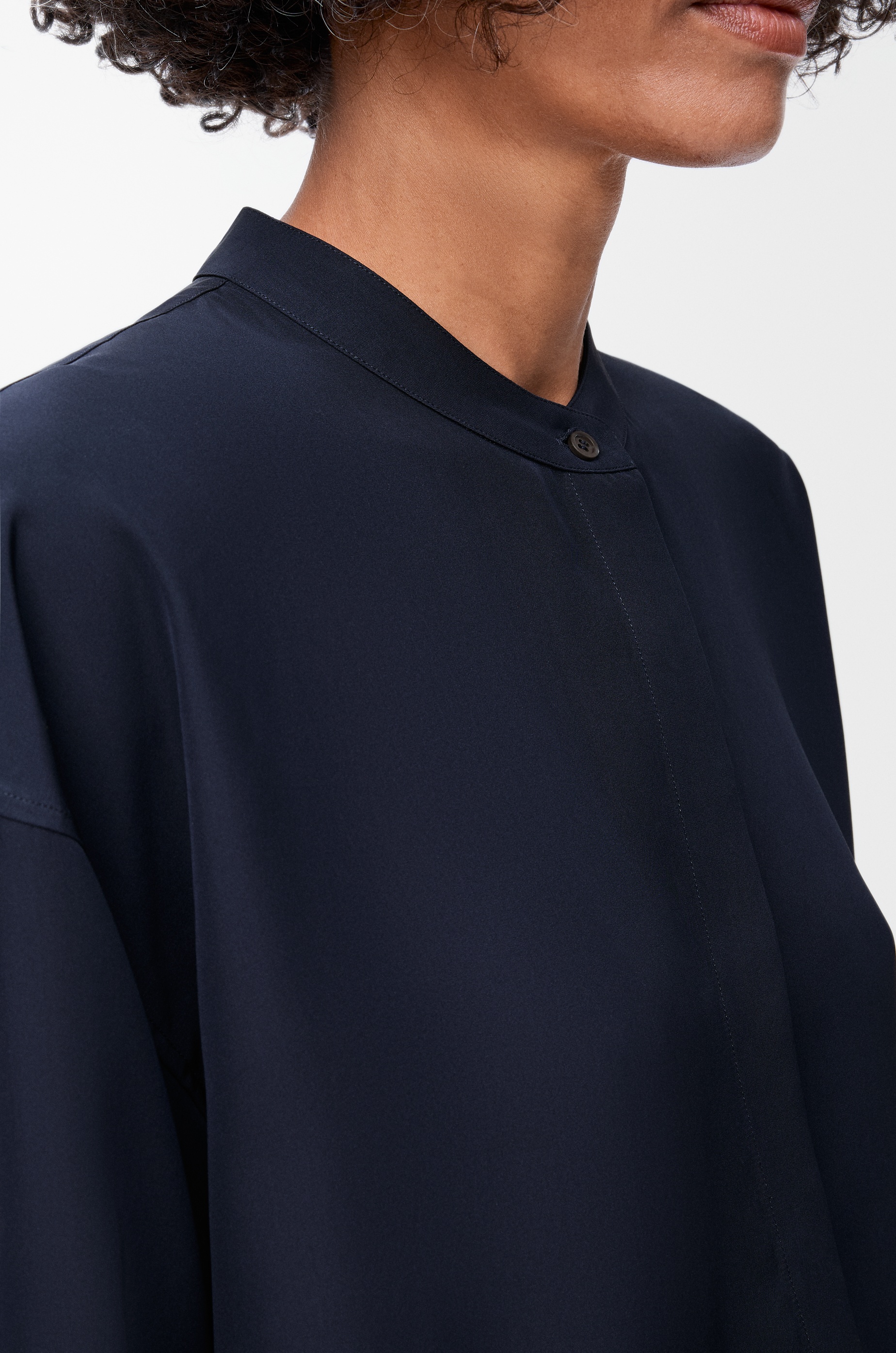 Scarf shirt in silk - 5