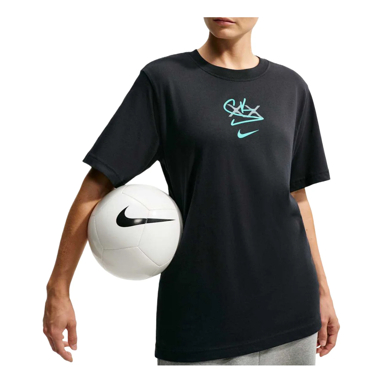 (WMNS) Nike x Sam Kerr T-Shirt 'Black' IR7200-010 - 1