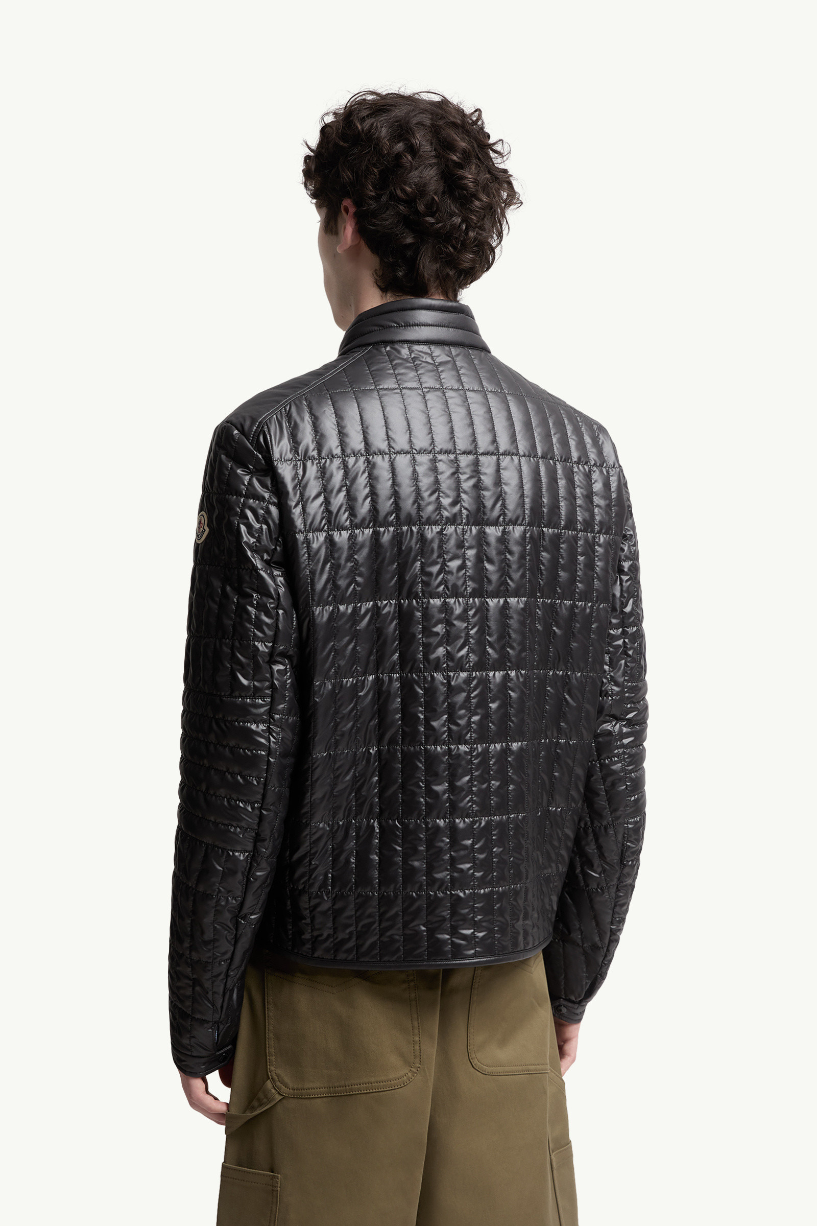 Lasne Vertical-Quilted Padded Biker Jacket - 5