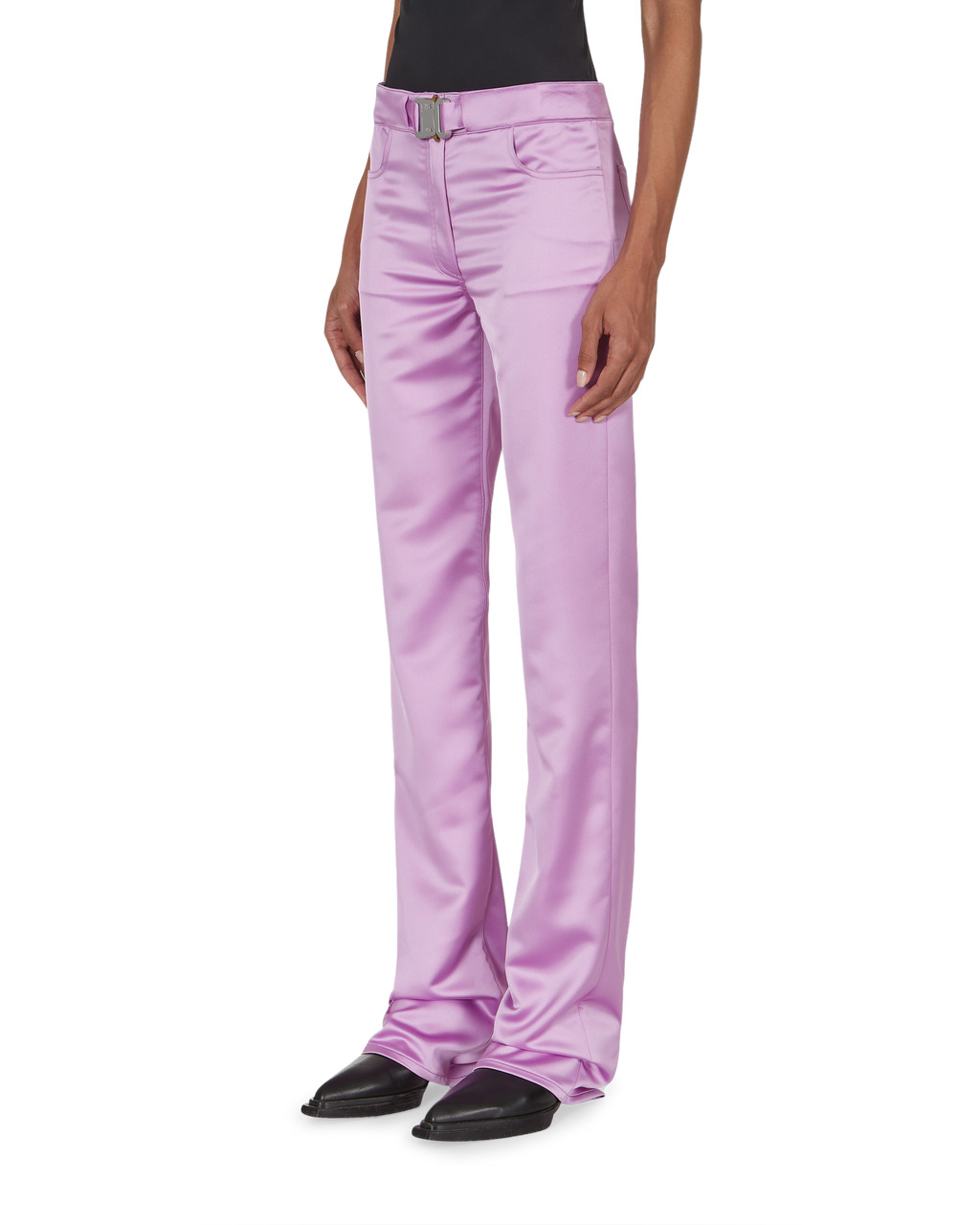 SATIN BUCKLE PANT - 3