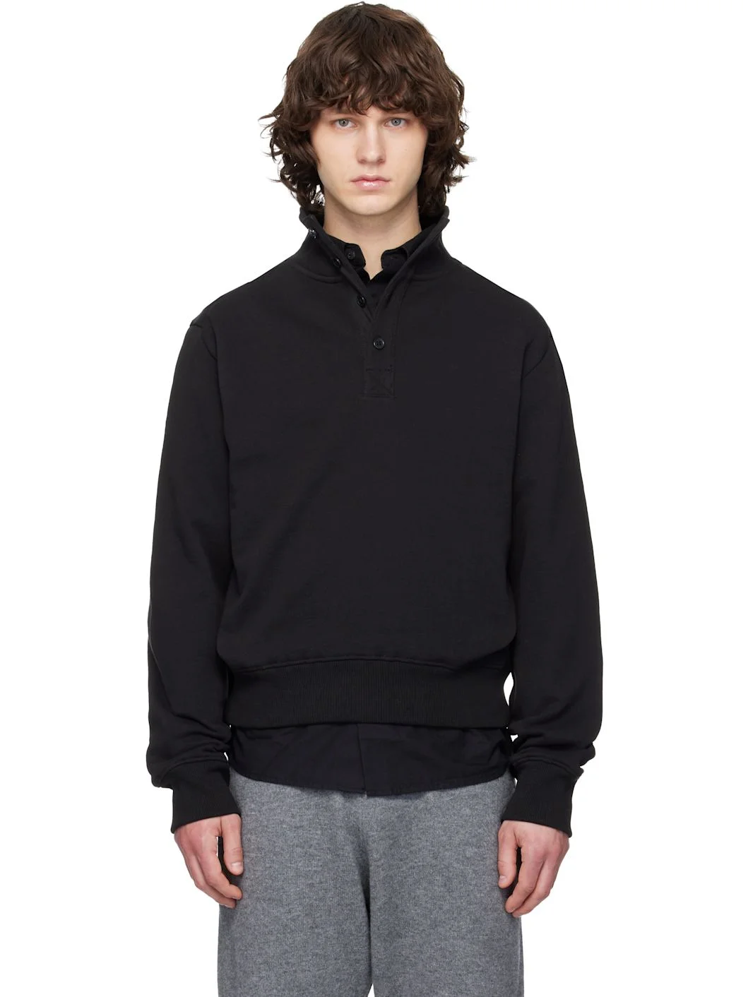 Black Port Pullover Sweatshirt - 1
