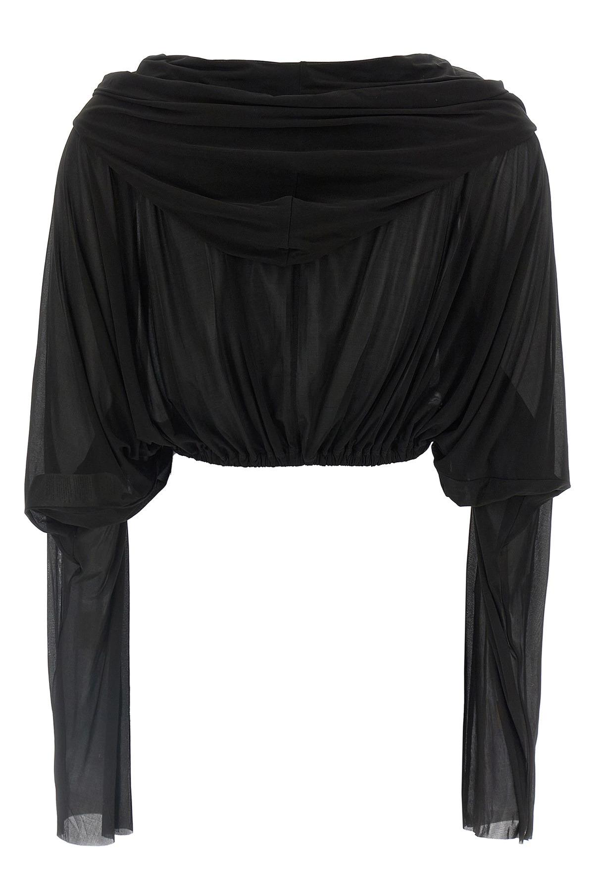 'Crooped Hooded Tunic' sweater - 3