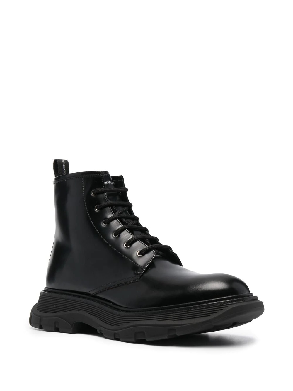 lace-up leather ankle boots - 2