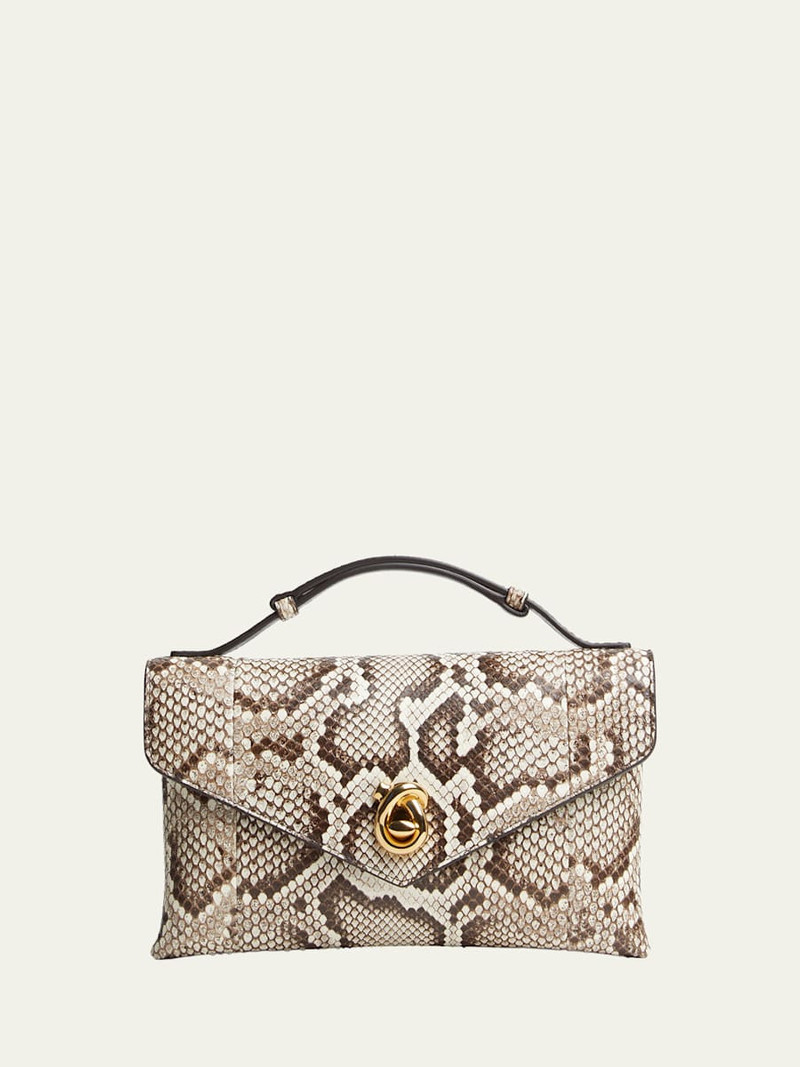 Knot Lock Python Top-Handle Bag 1