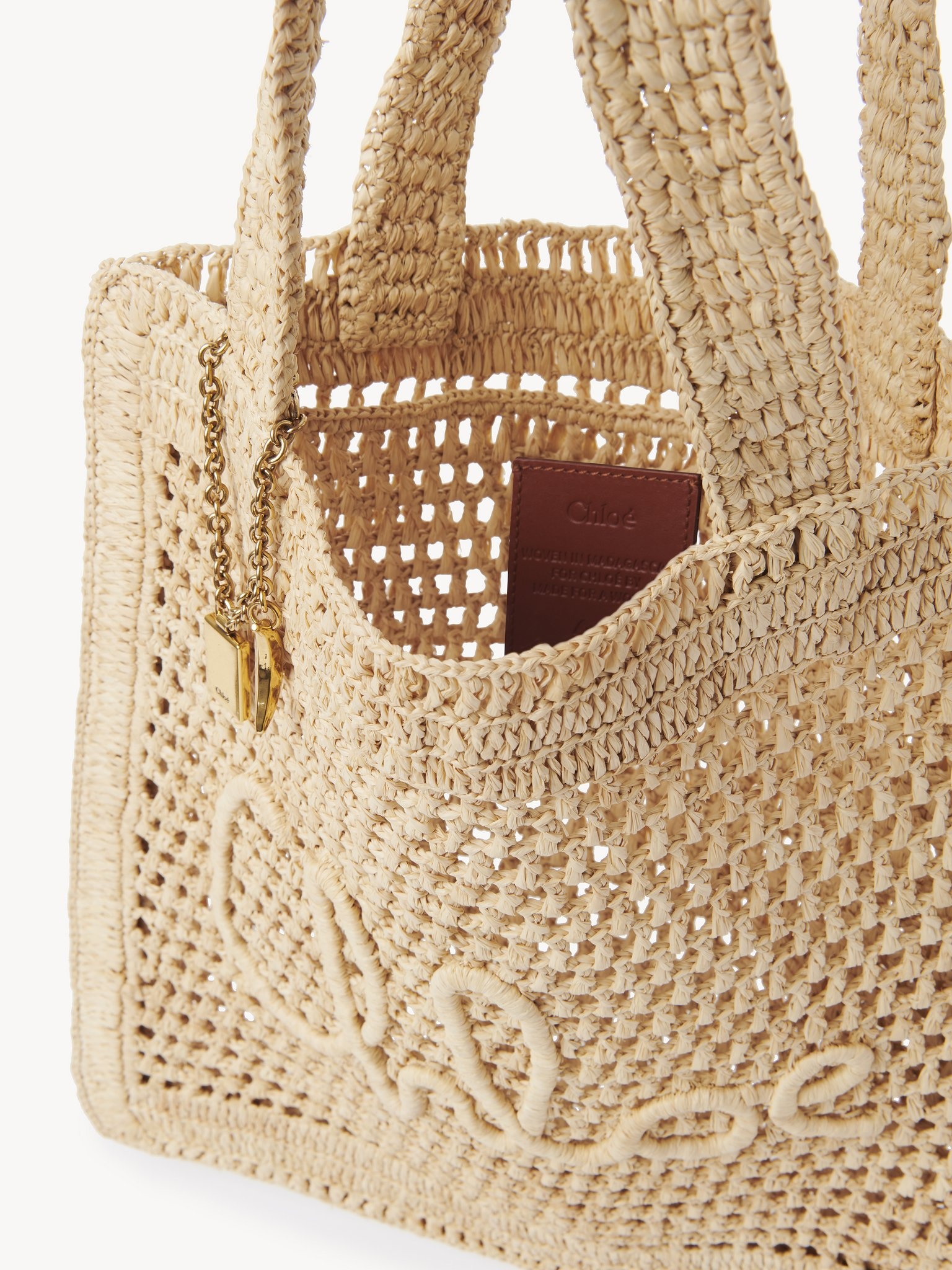 SUMMER BANANA TOTE BAG IN RAFFIA - 6