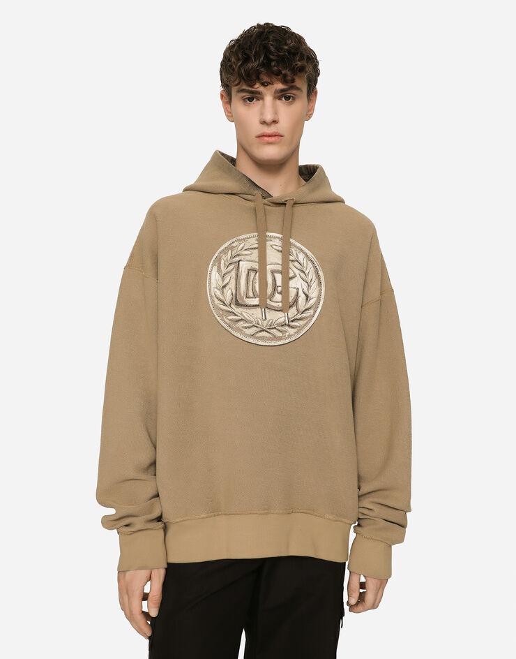 Coin print inside-out jersey hoodie - 4