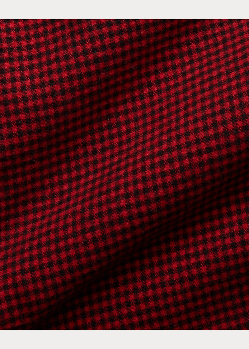 Fleece-Lined Checked Twill Overshirt 7