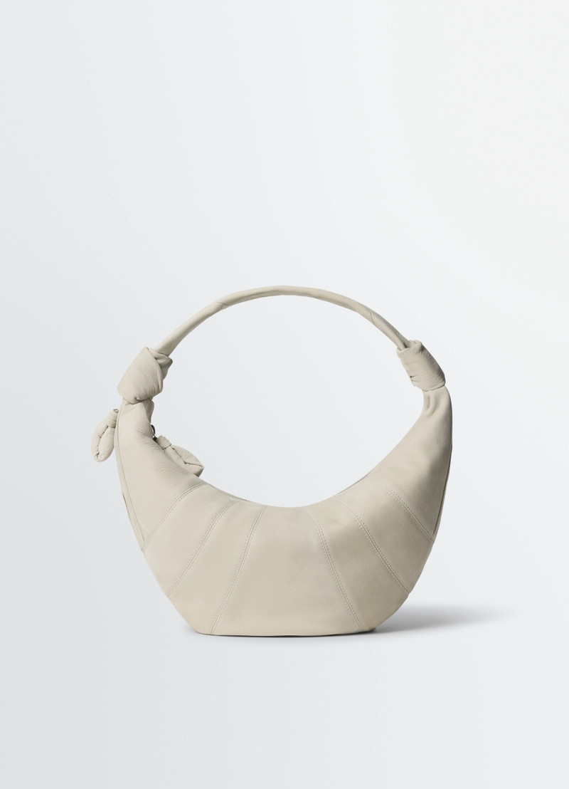FORTUNE CROISSANT BAG IN ALPACA NUBUCK LEATHER - 1