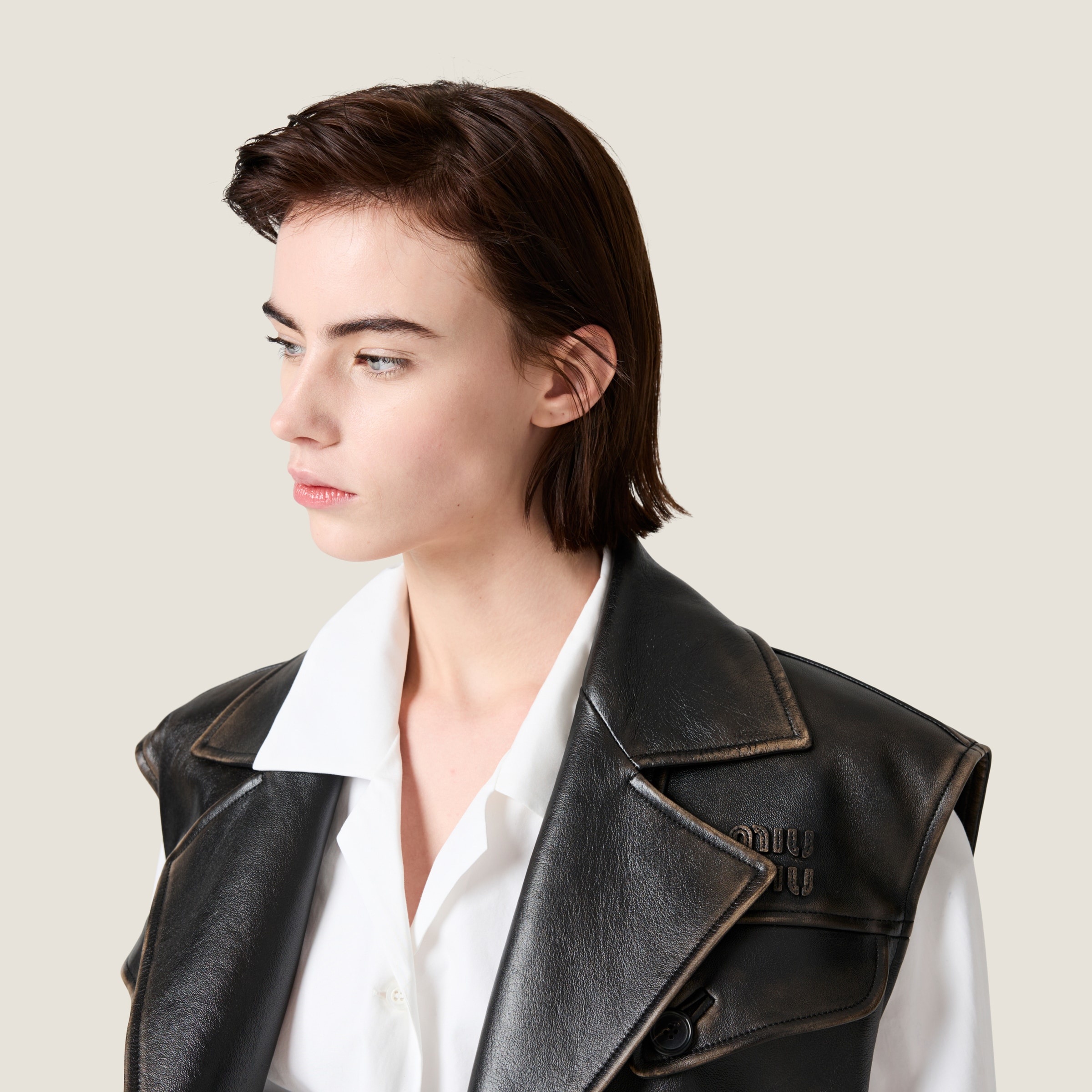 Nappa leather vest - 4