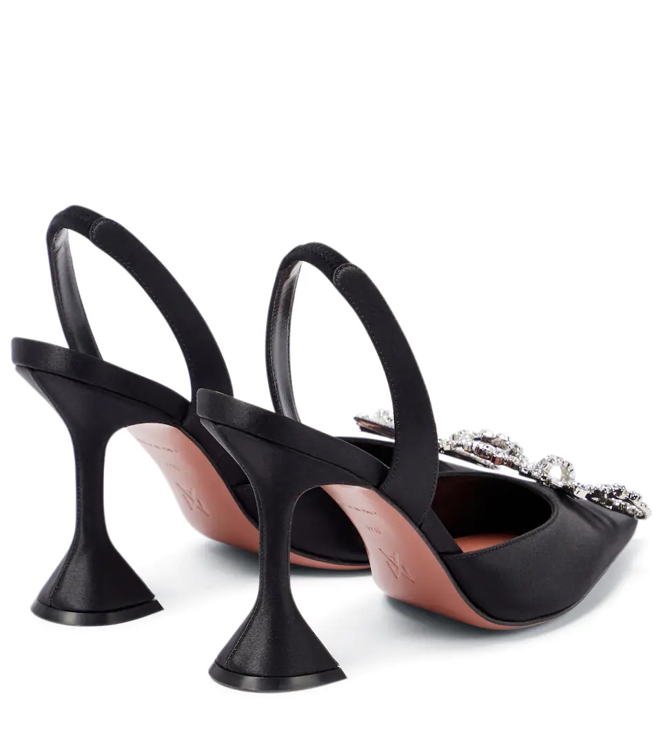 Rosie satin slingback pumps - 3