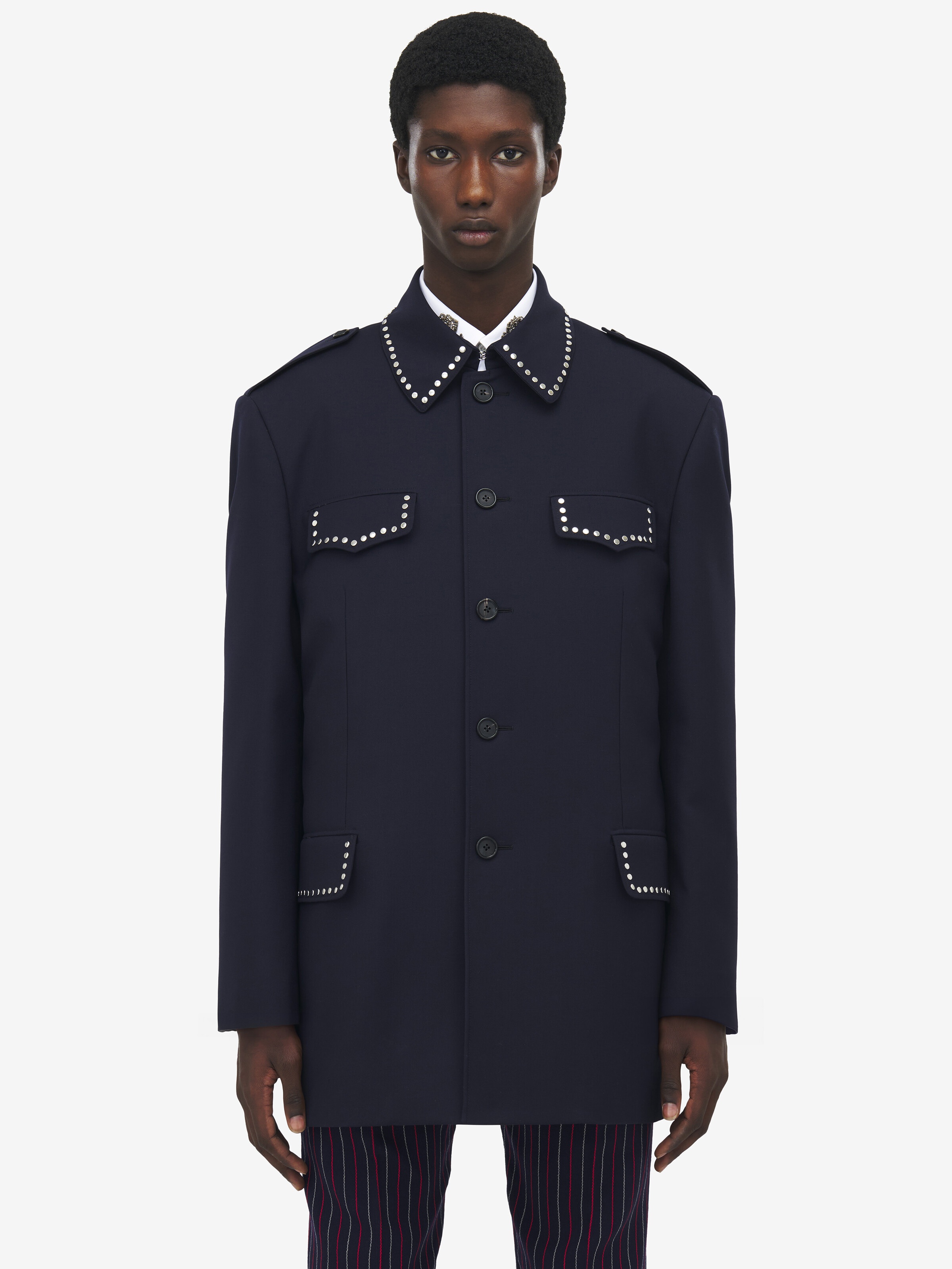 Oversized Military Jacket - 2