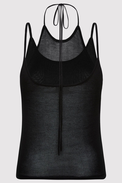 ST. AGNI Layered Halter Tank - Black outlook