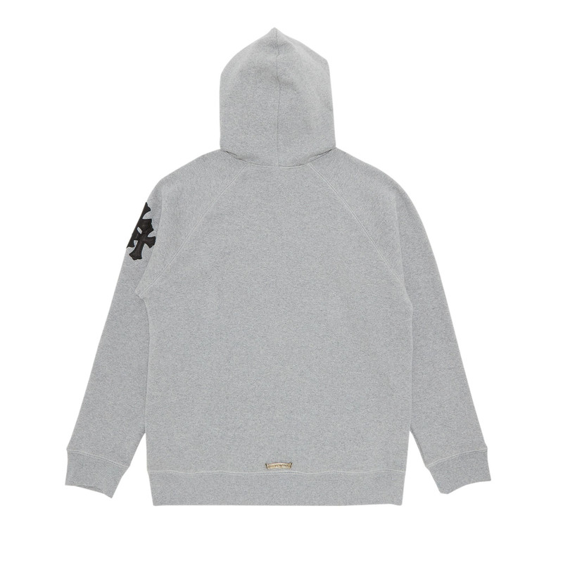 Chrome Hearts Chrome Hearts Paper Jam Cross Hoodie 'Heather Grey' outlook