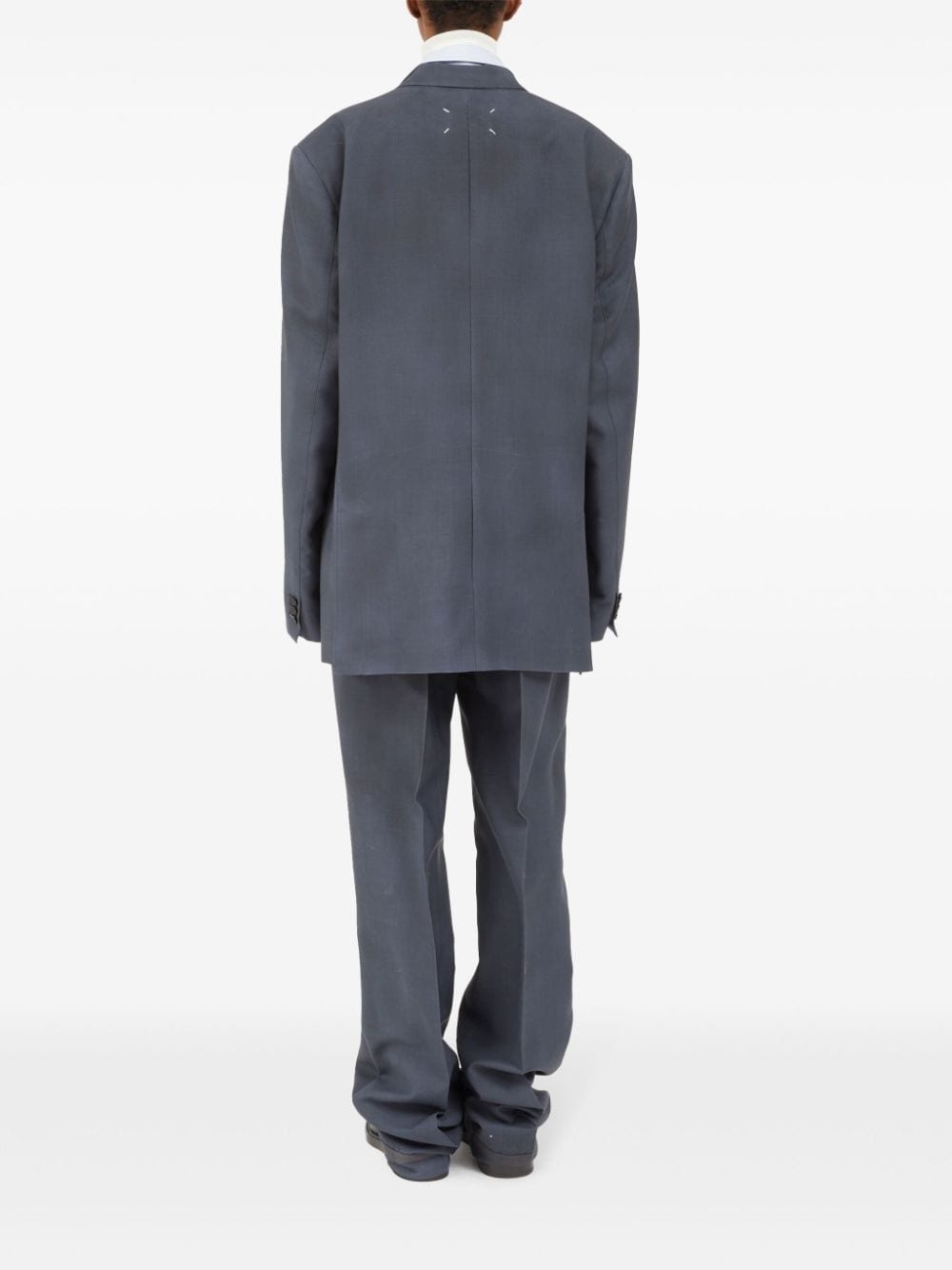 four-stitch single-breasted blazer - 4