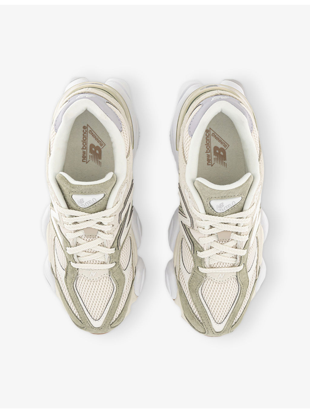 9060 Suede and Mesh Trainers - 2