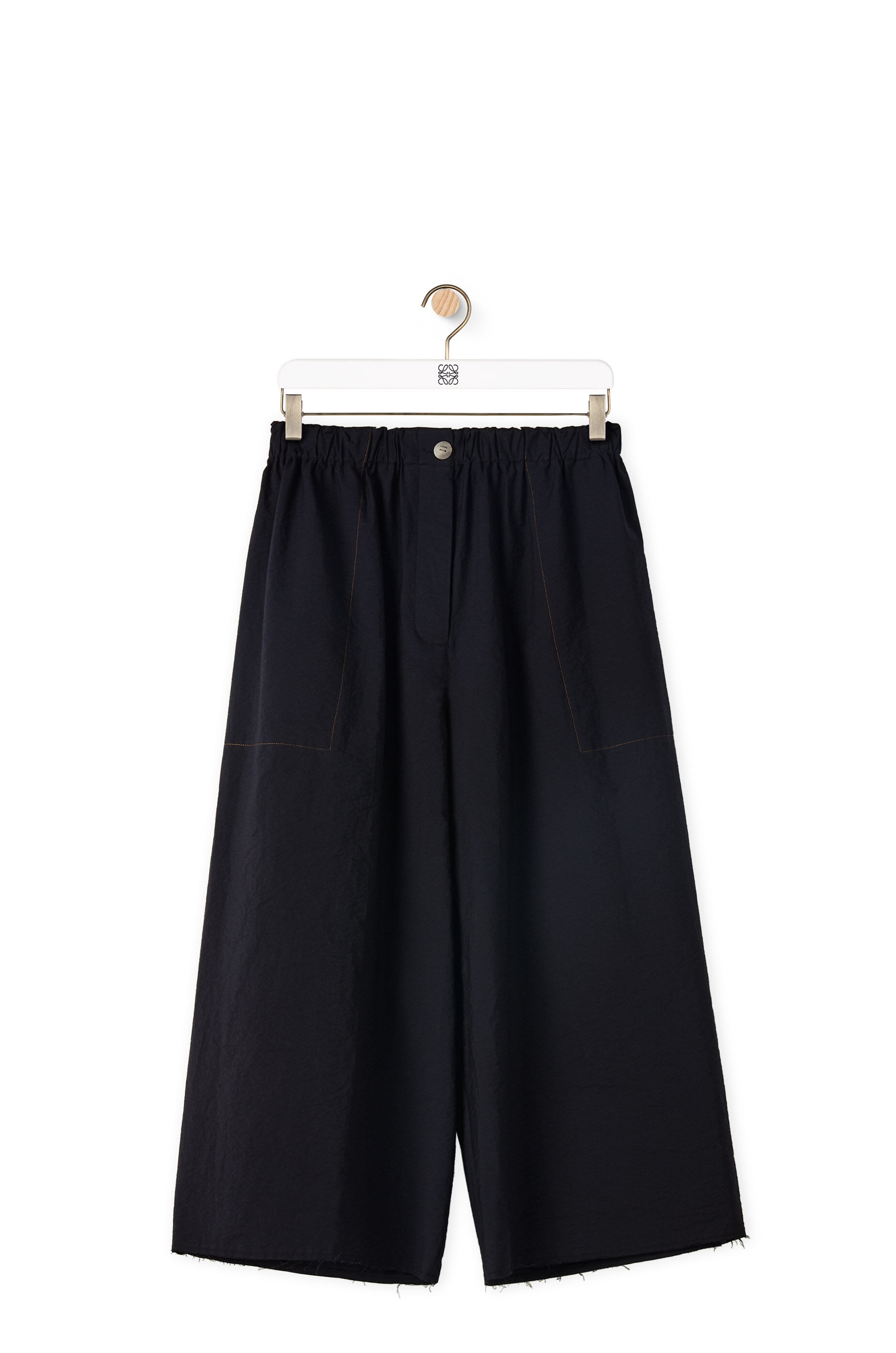 Cropped elasticated trousers in cotton - 6
