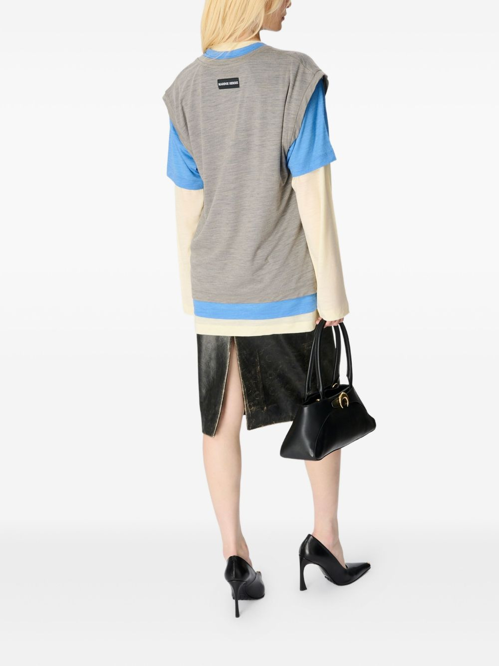 layered T-shirt - 3