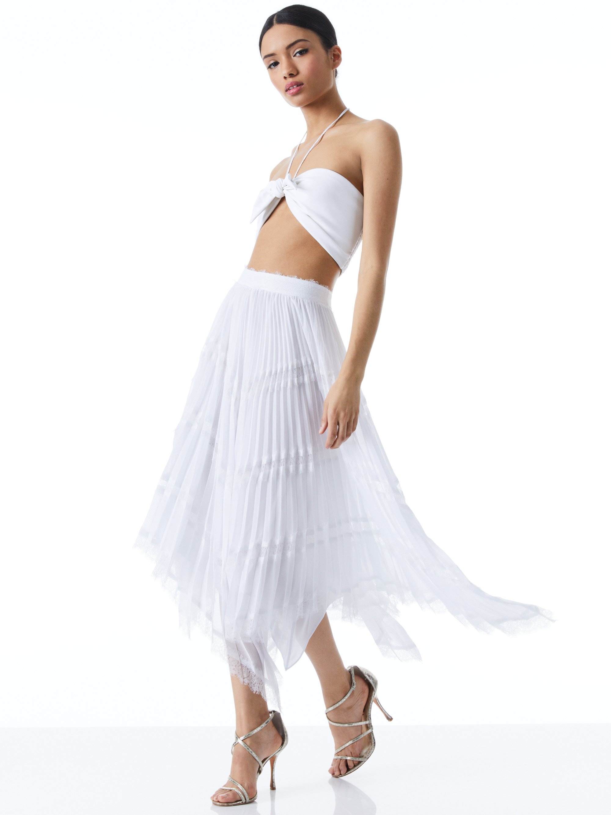 KATZ SUNBURST PLEATED MIDI SKIRT - 6