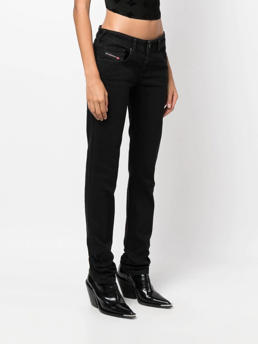 straight-leg low-rise jeans - 3