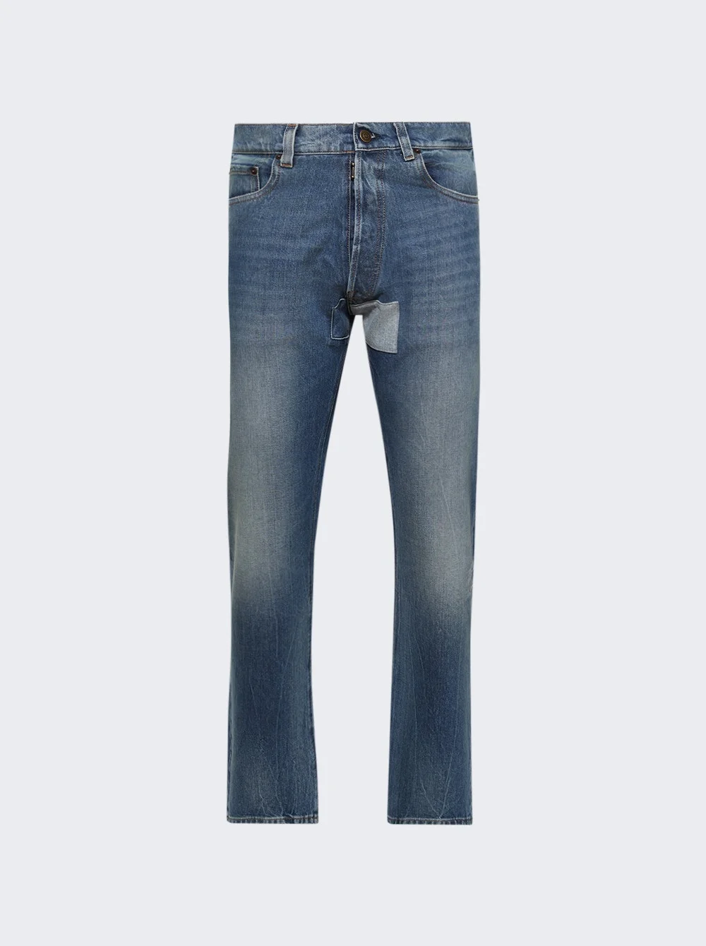 Tapered Leg Jeans Vintage Medium Blue - 1