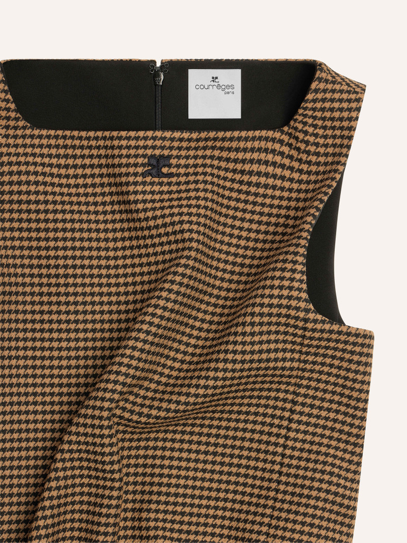 HOUNDSTOOTH SLIT DRESS 5