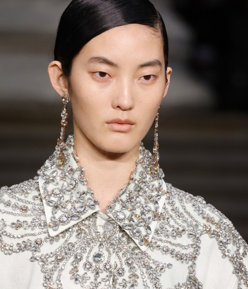 Erdem DENIM COLLARED COAT outlook