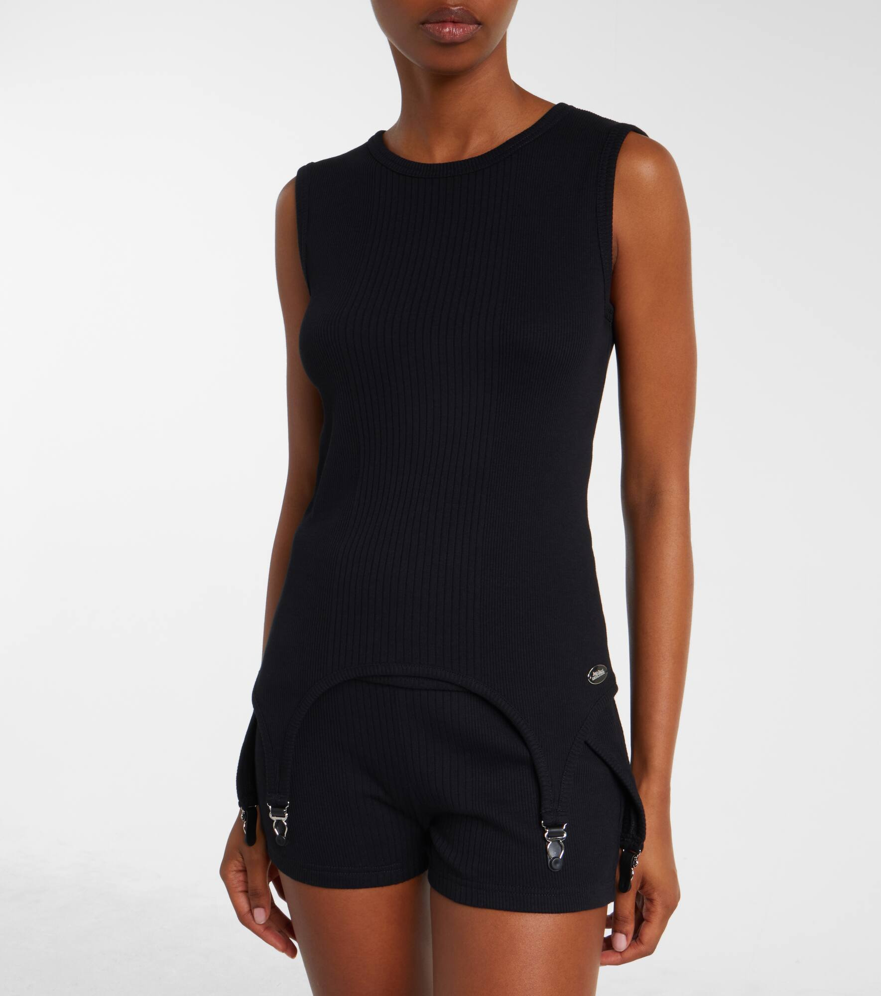Ribbed-knit cotton jersey tank top - 6